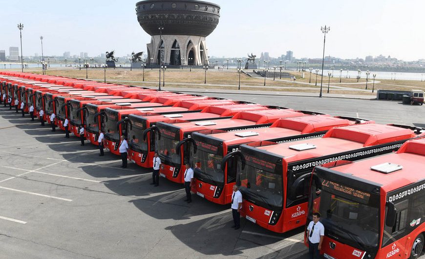 Почти треть автобусного парка татарской столицы работает на газомоторном топливе